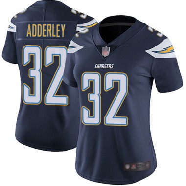 Los Angeles Chargers NFL Football Nasir Adderley Navy Blue Jersey Women Limited #32 Home Vapor Untouchable->los angeles chargers->NFL Jersey